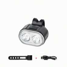 Mountain Bike Front And Rear Lights, LED USB Rechargeable, Handlebar Mount, High Brightness, Suitable For Night Riding - Multicolor - View 9