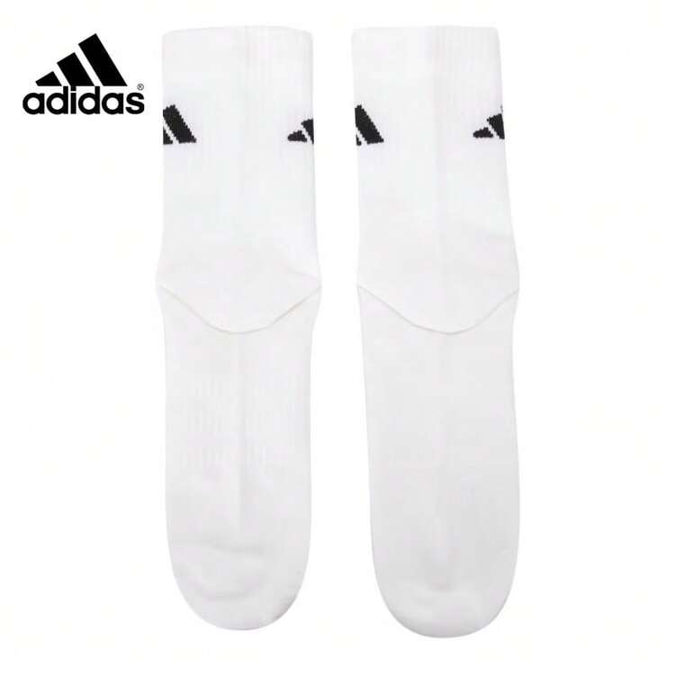 Adidas 中性 SPW CREW 3PP 中筒運動襪 黑白灰經典三色組合 3雙裝 JC9272 - 黑色/白色/淺灰色 [JC9272] - 查看 10