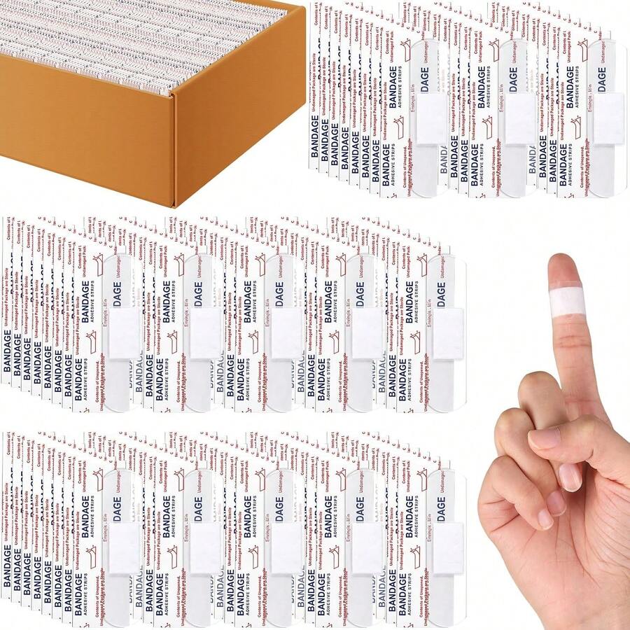 20/50/100/300pcs Clear Waterproof Adhesive Bandages Bulk - Multicolor - View 1
