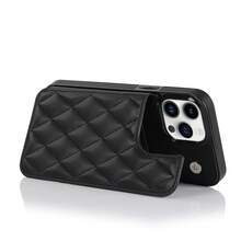 Wallet Phone Case Compatible With Iphone 18 17 Pro Max, Air, 16e, 16, 15, 14, 13, 12, 11 Pro Max, XR, XS MA, Magnetic Design, RFID Anti-Theft Card Slot, Magnetic Phone Protective Cover, Shockproof, Unisex, Also Compatible With Samsung Galaxy S26 S24 S25 S23 S22 Ultra Plus, Multi-Card Slot Design, Magnetic Clasp, With Stand, Shockproof Protective Cover - Black - View 11