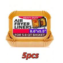 5-500 miếng giấy lót nồi chiên không dầu cỡ lớn, giấy thực phẩm nhà bếp, giấy lót đĩa, giấy thấm dầu, giấy lót giỏ đựng thực phẩm cho pizza và cánh gà, quà tặng, phụ kiện bảo quản thực phẩm cho tiệc - Nhiều màu - Xem 14