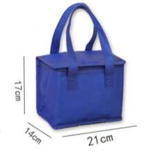 Insulated Cooler Bag, Lunch Bag, Lunch Tote Suitable For Drinks And Meals - Portable Design Keeps Food And Drinks Fresh All Day - Pure Blue Style - View 5