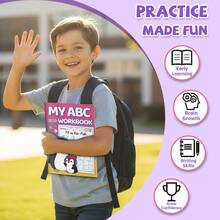 ABC Alphabet Tracing & Phonics Practice Notebook, Uppercase & Lowercase Letter Writing, Letter Recognition, Picture Vocabulary, Pencil Control & Handwriting Exercises For Home Learning And Classroom Practice - ABC Alphabet Learning - View 5