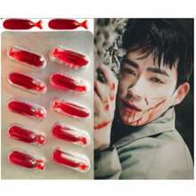 Halloween Blood Capsule Fake Blood Spitting Prop, Realistic Artificial Blood Plasma For Film, TV And Prank Decoration - Multicolor - View 1
