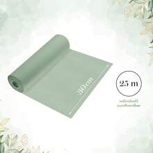 APODESS 1 Rolle Tischläufer 30 cm x 25 m, Eukalyptusgrün Dekoband für Tischdekoration, Partys und festliche Anlässe, vielseitiges Partyzubehör - Übersicht 8