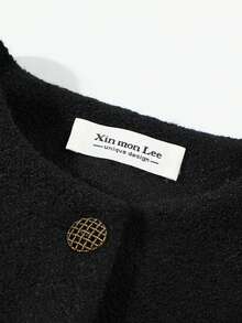 Vintage Elegant Lady High-End Padded Casual Short Jacket For Spring And Autumn, Elegant Travel And Vacation Wear - Black - View 3