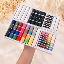 64 Colors Sewing Thread Spool Set, Polyester Pre-Wound Bobbin Thread, Suitable For Handmade And Machine Sewing DIY Craft Embroidery Supplies - 64 Polyester Bobbin Thread - View 8