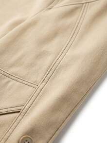 Jaket Pria Kasual Musim Semi/Gugur Model Baru dengan Kerah, Cocok untuk Perjalanan Sehari-hari, Liburan, dan Hadiah. - Khaki - View 8