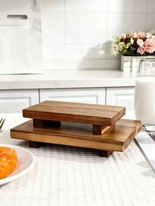 Stool Tray, Sushi Tray, Tray Plate, Solid Wood Dining Tray, Suitable For Restaurant, Camping, Outdoor Use, Washable, Optional Sizes, Can Hold Food And Snacks, Also Can Be Used To Hold Soap And Towels - View 9