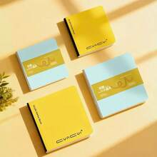 Portable Sketchbook, Square Notebook Is The Best Choice For Buying Stationery And As A Gift During The Back-To-School Season. 3.14 Inches * 3.14 Inches, 120 Pages, Thickened Paper, It Can Be Used For Daily Journaling, Note-Taking, Drawing, Doodling And More. - Multicolor - View 1