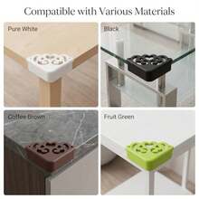 4pcs Decorative Corner Guards, Soft Silicone Table Corner Protectors, Anti-Collision Safety Caps, Elegant Hollow Design, Suitable For Tables, Cabinets, Desks, Nightstands Furniture Edge Protection, Home And Office - Multicolor - View 7