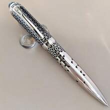 6pcs Premium Neutral Metal Retractable Ballpoint Pens, 3-Color Textured Office Writing Pens, Signature Pens, Perfect For Gifts And Business (1 Pen + 5 Refills) - Sets - View 4