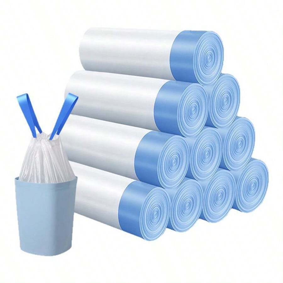 100pcs Cat Litter Box Liner Drawstring Bags, Suitable For Automatic Litter Boxes (Pet Waste Bags, Perfect For Litter Boxes, Automatic Litter Boxes And Self-Cleaning Litter Boxes, Also Can Be Used As Regular Trash Bags)