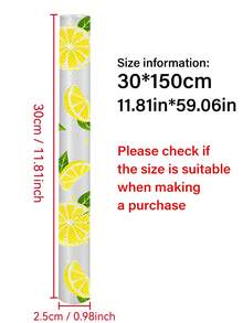 1 Roll Lemon Pattern Shelf Liner, Polka Dot Cabinet Liner, Flat Non-Slip Effect, Non-Adhesive Drawer Mat, EVA Waterproof Refrigerator Liner, Easy To Cut Cabinet Liner, Suitable For Shelves, Tables, Cabinets, Kitchen And Shelf Mats. - View 7