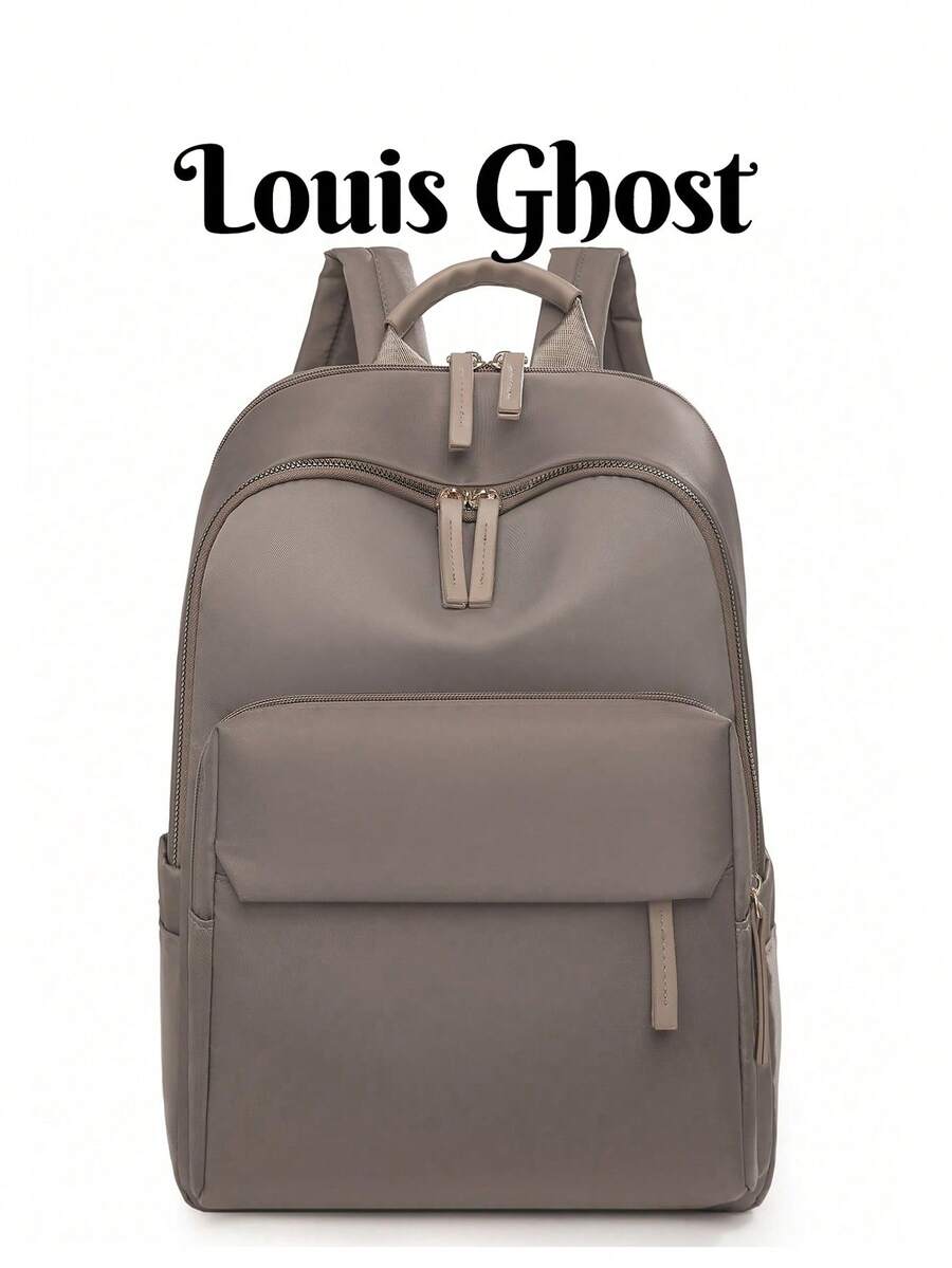 Waterproof Large Capacity Multifunctional Backpack, Fashionable & Versatile - Khaki - View 1