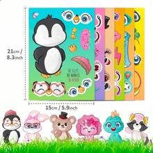 6/12/36pcs DIY Face Stickers, Multiple Styles Interchangeable, Fun Assembly Stickers, Suitable For Party Favors, Arts And Crafts, Holiday Celebrations, Birthday Gifts, Mother's Day Gifts, Graduation Gifts - Multicolor - View 22