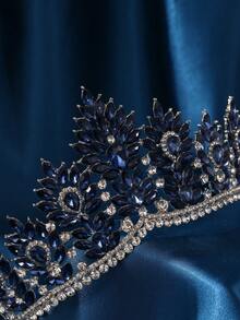 Wedding Crowns For Bride Cubic Zirconia Tiaras Bridal Diamond Headpieces Quinceanera Zirconia Headband - Multicolor - View 10