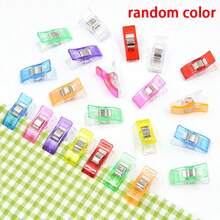 20/10/5pcs Mixed Color Plastic Clips, Multi-Purpose Clips For Fabric, Sewing, Quilting, Crafts, Food Bag Sealing And Daily Use - Multicolor - View 6