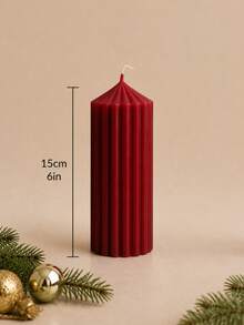 Christmas 4pcs Roman Column Scented Candle Set, Smokeless Scented Candles, Christmas Home Decor Candles, Halloween Decor Candles, Candle Centerpiece, Suitable For Home Decor Gifts - Coarse Gear Pointed Cylinder - View 15