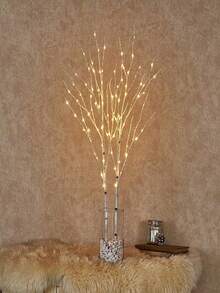 Battery-Powered Glowing Birch Branch Light, 70cm Realistic Tree Branch, Requires 2 AA Batteries, Switchable Battery Box, Suitable For Windowsill, Desktop, Christmas Autumn Winter Indoor Atmosphere, Vase Floral Arrangement, Home Holiday Decorative Lights - Birch Branch Lamp - View 11
