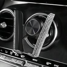 حامل هاتف السيارة المرصع بالألماس - مقاوم للماء، مادة ABS، تصميم مشبك على شكل V مثبت على الحائط، دعم الملاحة المحسن - حامل ملاك مرصع بالألماس - مشاهدة 5