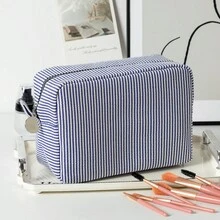 Personalized 3D Embroidered Makeup Bag, Customized Name Cosmetic Storage Pouch, Bridesmaid Gift, Wedding Party Travel Toiletry Organizer, Suitable For Women And Girls - Multicolor - View 16
