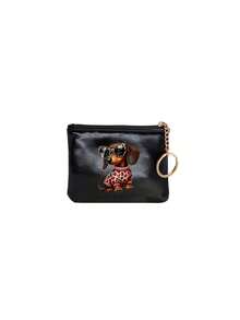 Dachshund Dog Coin Purse,Keychain Change Pouch For Women,Travel And Vacation Lightweight Pocket Card Bag,Large Capacity,Birthday, Anniversary - Multicolor - View 14