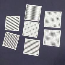 7pcs Sashiko Embroidery Stencils, Reusable PET Templates, Suitable For Canvas Art, Textile Crafts, Clothing, Coasters, Wall Decor - Multiple Shapes And Patterns, Cream White, Craft Supplies - Sets - View 9