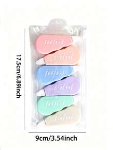 6 Gulungan/Set, Atau 1 Gulungan [Warna Acak] Pita Koreksi dengan Pola Huruf, Warna Campuran, Pita Koreksi Portabel, Pita Koreksi, Cocok untuk Pelajar dan Kantor - beraneka warna - View 3