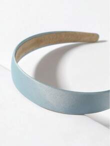 1PC Wide Fabric Headband Suitable For Daily Wear - Baby Blue - View 2