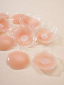 1 Set (10/20/30pcs) Women's Adhesive Nipple Covers, Suitable For Multiple Occasions, Transparent Silicone Material, Invisible Breast Pads, With Travel Box - Multicolor - View 3