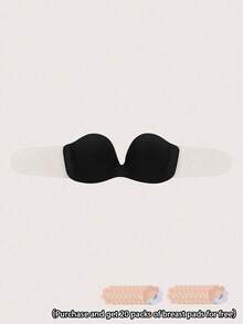 1pc Women's Invisible Adhesive Bra Lift Tape, Strapless Backless Bra Enhancer, Prevents Sagging & Visible Lines (Purchase And Get 20 Packs Of Breast Pads For Free) - Multicolor - View 13