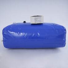 Foldable Blue 240L Water Bladder Storage Container With Water Pipe Straight Through Port High-Temperature Hot Air Adhesive For Outdoor, Home, Garden - Blue - View 4