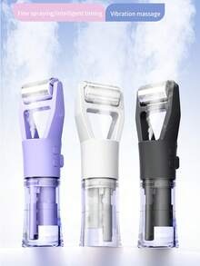 ENSSU 3-In-1 Portable Facial Beauty Device, Nano Mist Facial Sprayer With Vibration Massage And Heat Compress Functions, Built-In 1200mAh Rechargeable Battery, Type-C Fast Charging And Auto-Off Timer, Practical Home Personal Skincare Tool - 1 Pc - View 3