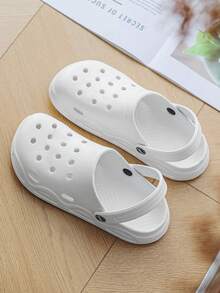 Women's Thick Sole Elevated Beach Sandals, Non-Slip Summer Outdoor Slippers, Couples Flip Flops. This Style Runs Small, Recommend Ordering One Size Up. - Beige - View 10