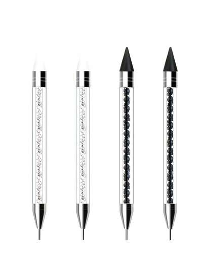 Diamond Painting Beads Rhinestone Pickup Pen With Wax Dot Drill Tool For Nail Art Decoration, Diamond Painting Accessories