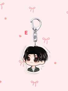 1pc/8pcs Acrylic Keychain,Cute Q Version Chibi Member Cartoon Key Ring,Bag Charm,Halloween Holiday Gift For Fans - Multicolor - View 19