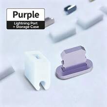 High-Gloss Metal Dust Plug Compatible With IPhone 13Pro/12 USB Charging Port, Matching Storage Design, Protects Tail Plug From Dust And Lint, Reduces Interface Wear, Compact And Portable, Does Not Interfere With Phone Case Use - Multicolor - View 9