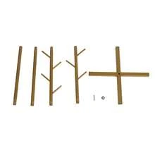 1pc Coat Rack, Floor-Standing Coat Rack, Simple Coat Hanger, High-End Premium Bag And Hat Rack - Gold - View 3
