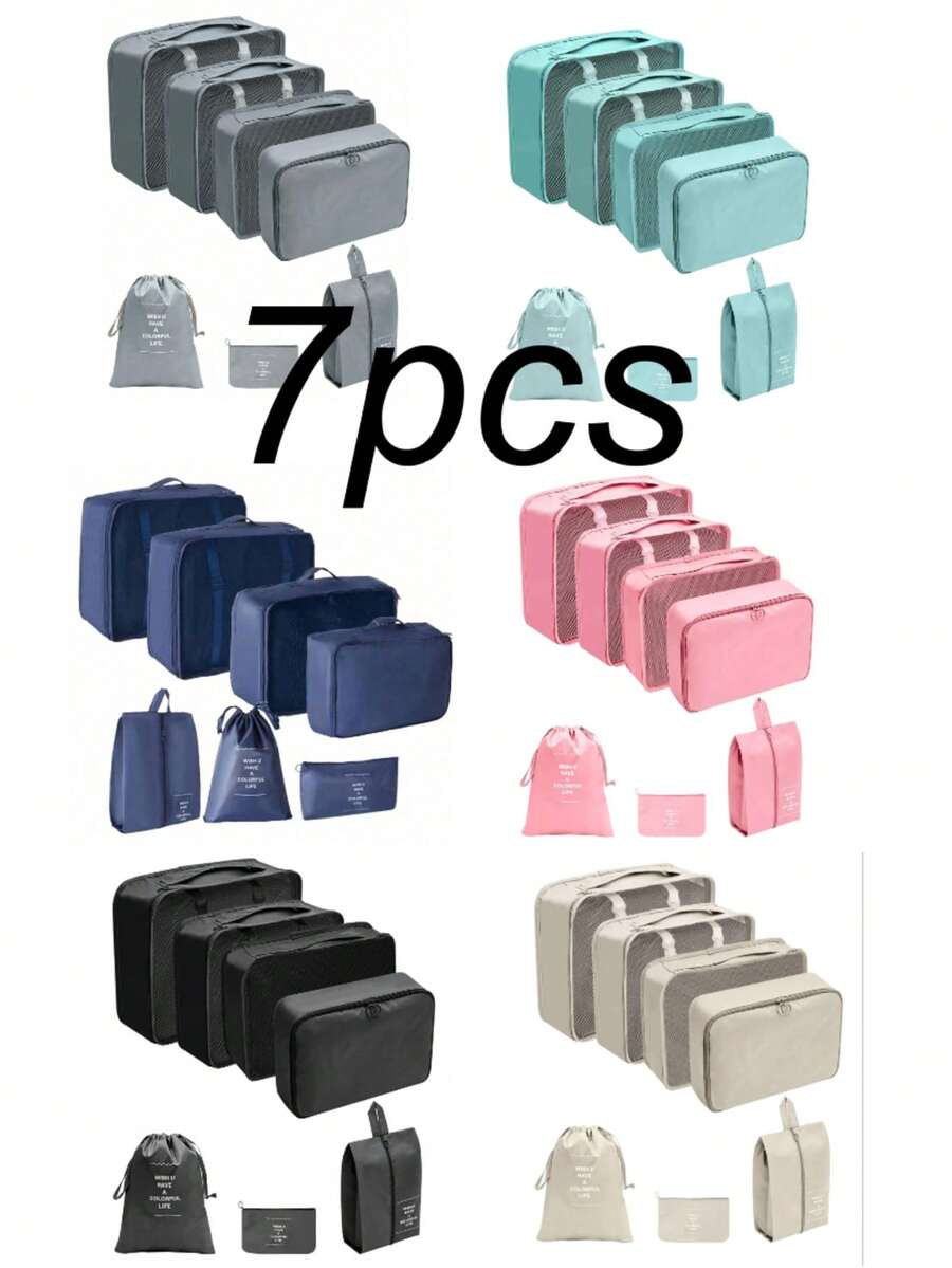 7pcs Travel Storage Bags Luggage Organizer Underwear Panties Storage Bag Clothes Garment Bag Maternity Bag Packing Pouches