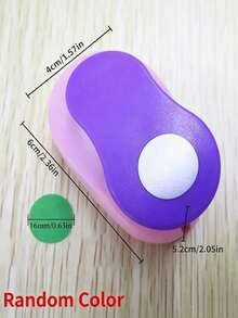 8/16/25/38/50mm Random Color Round Hole Punch, DIY Embossing Hole Punch, Scrapbooking Punch, Paper Cutting Hole Punch, Circle Hole Punch - Multicolor - View 11