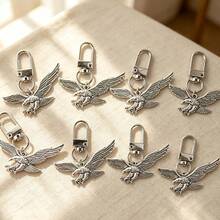 6pcs/8pcs Creative Eagle Keychain, Spreading Wings Eagle Design, Encouragement Pendant, Suitable For Gifts To Friends, Family, Daily Backpack Decoration - Multicolor - View 2