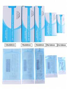 50pcs Self-Sealing Disposable Sterilization Bags, Cleaning Bags For Steel Nail Art Tools And Accessories - Multicolor - View 2