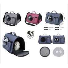Transparent Pet Space Capsule Backpack Cat And Dog Portable Outdoor Bag Large Capacity Foldable Handbag - Multicolor - View 8