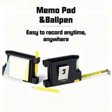 Thước dây đa năng 4 trong 1 kèm thước thủy cân bằng, giấy ghi chú dán và bút, thước dây 2M + thước thủy + giấy ghi chú dán + bút - A - Xem 8