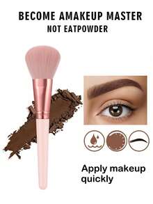 36 Pcs/1 PC Total Makeup Tool Kit, 20 Pcs Light Pink Makeup Brushes, 15 Pcs Makeup Accessories And Medium Single‑Handle Pink Letter Transparent Makeup Bag. Transparent Letter Bag Shows Inner Items, Single‑Handle For Convenient Travel Storage - Multicolor - View 13