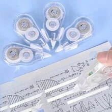 1/2/6/8 Rolls Transparent Mini Correction Tape, Large Capacity, Portable Eraser, Suitable For Home, Office, School Learning Tools, Quiet Correction Tape - Multiple Styles - View 2