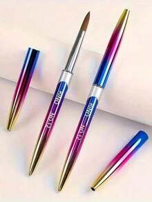 Kolinsky Sable Acrylic Nail Brush Set - High Quality, Odorless, Suitable For Acrylic Application, Nail Extensions And Home Nail Salon Use - Suitable For Beginners And Professionals - Multicolor - View 3