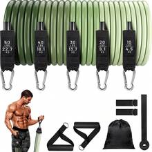 150LBS Military Green Resistance Band For Home Fitness Strength Training - Army Green - View 8