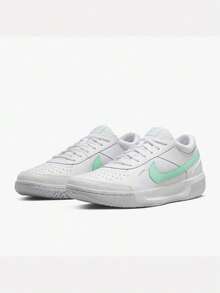 Women's W NIKE ZOOM COURT LITE 3 Tennis Shoes Low-Top DH1042-100 - Mint Green - View 3